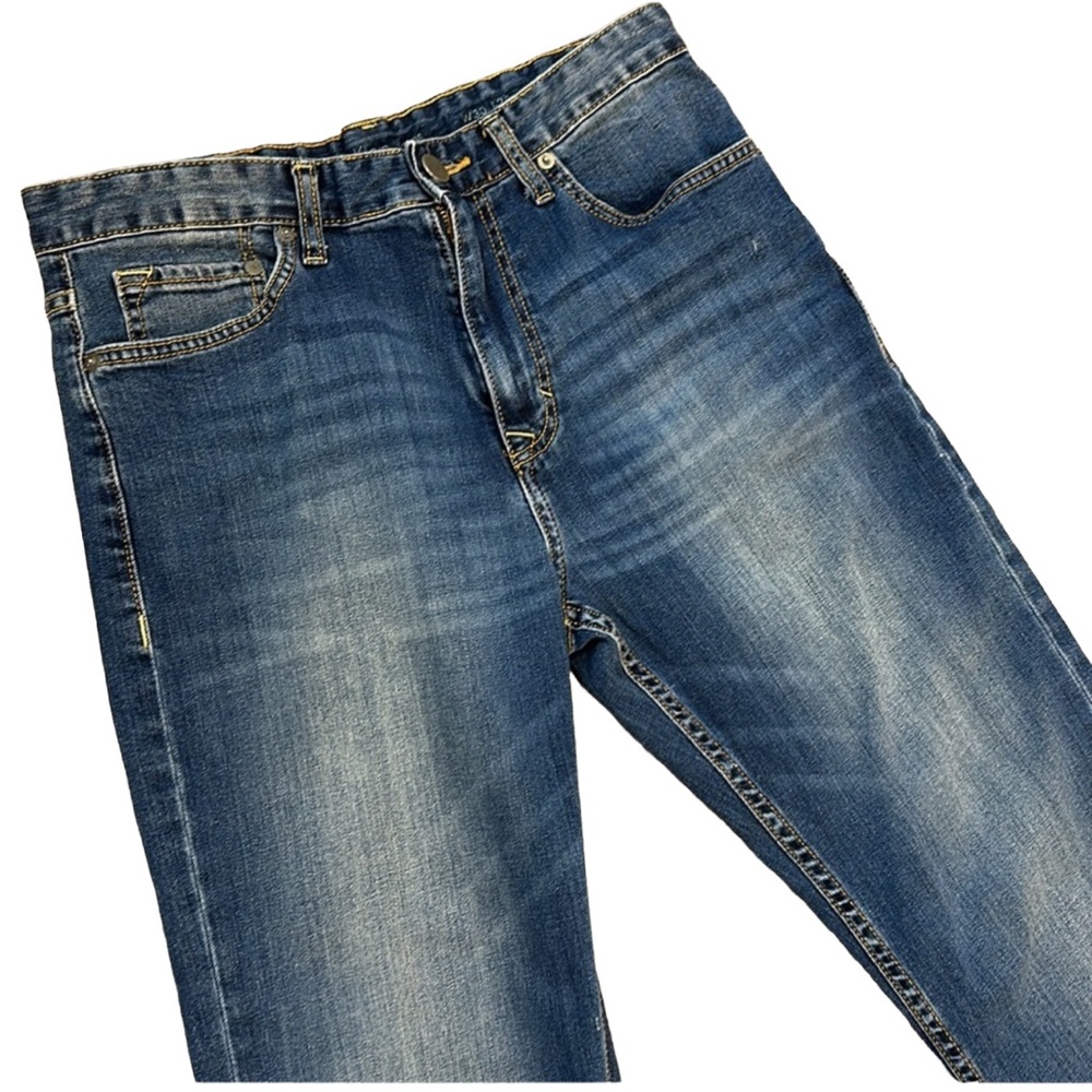 CALVIN KLEIN Men’s Black Label Jeans Relaxed Straight Leg Cotton Lycra